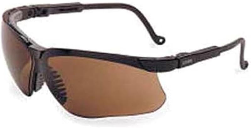 Honeywell Uvex by Genesis Safety Glasses with Uvextreme Anti-Fog Coating, Black Frame