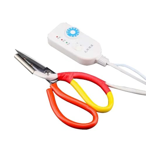 Rainorning Stepless Temperature Control Electric Heating Scissors, Ribbon Tailor Heating Cutting Scissors