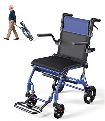 Lightweight Foldable Wheelchair for Adults and Seniors