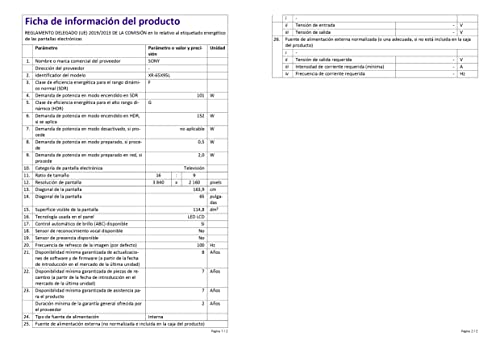 Sony Bravia XR-65X95L, 65 Pulgadas, TV Mini LED 4K HDR, Smart Google TV, Funciones Eco, Óptimo para PlayStation5, Bravia Core, Marco de Aluminio