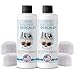 Keurig Compatible Descaling Solution - Descaler Cleaner Concentrate Kit For All 1.0 & 2.0 K-Cup Pod Machines and Espresso Machines - (2 Bottles, 4 Uses Plus 4 Filters)