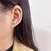 Cute Colorful Heart Cartilage Small Stud Earrings for Women Little Dainty Enamel Sterling Silver Post Gold Plated Hearted Love Tiny Studs Hypoallergenic Fashion Jewelry Gift Her Daughter (Blue)