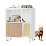 Dog Proof Cat Feeding Station, Metal Cat Feeding Station with Scratching Board, Raised Bowls for Indoor Cats, Elevated Food Bowls with Stand, Pet House Furniture (Metal White)