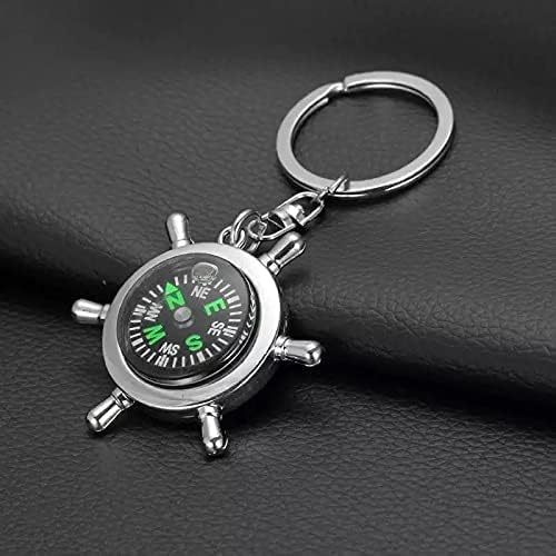 Navigator Compass Metal Keychain for Men & Women | Portable Travel Compass Key Ring for Hiking, Trekking, Camping & Outdoor Adventure | Durable Car & Bike Keychain for Everyday Use-image-34