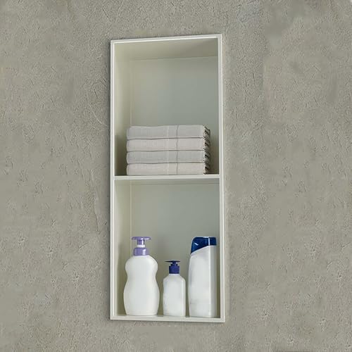 Niche de douche encastrée en acier inoxydable étanche pour rangement de salle de bain