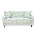 Mateju Copridivano Elasticizzato, Protector Ideale per Poltrone Stampa di Fiori Elastico all-Inclusive Copertura Panno Antiscivolo Divano (2 posti 145-190 cm,Verde)