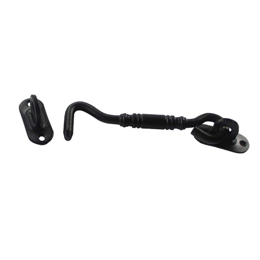 Serrure de porte coulissante de grange américaine en finition noire mate