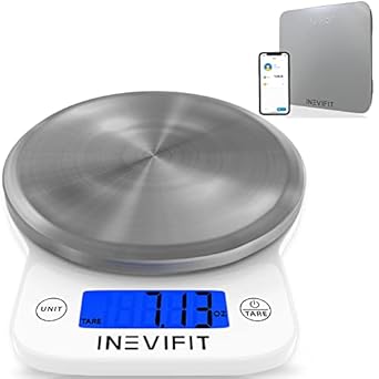 Amazon.com: INEVIFIT Smart Bathroom Scale & Digital Kitchen Scale ...