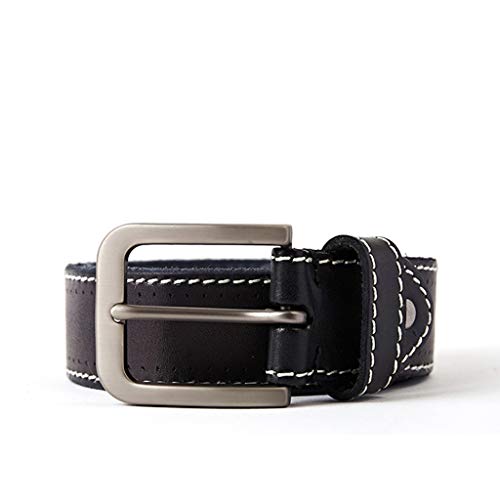 Leather Men's Belt Retro Casual Design Jeans Belt for Designer Belt High Metal Pin Buckle (Color : A, Size : 105cm) (B 115cm)