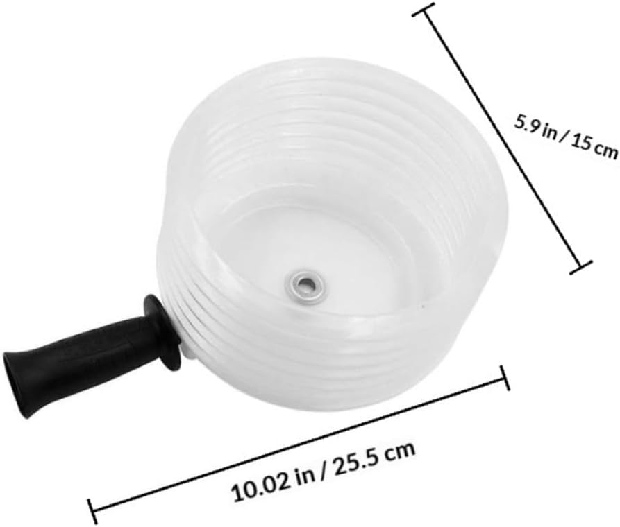 Power Drill Dust Collector with Handle 125mm Inner Diameter Dust Cover Bowl for Ceiling Wood Metal Gypsum Board Drilling