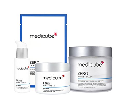 Medicube Zero Line Full SET - MEDICUBE ZERO PORE PAD, MEDICUBE ZERO PORE SERUM, MEDICUBE ZERO PORE CREAM, MEDICUBE ZERO KERATIN PAD