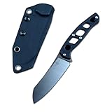 TWO SUN Twosun Fixed Knives D2 Blade Black Micarta Handle Outdoor Hunting with Kydex Sheath TS466