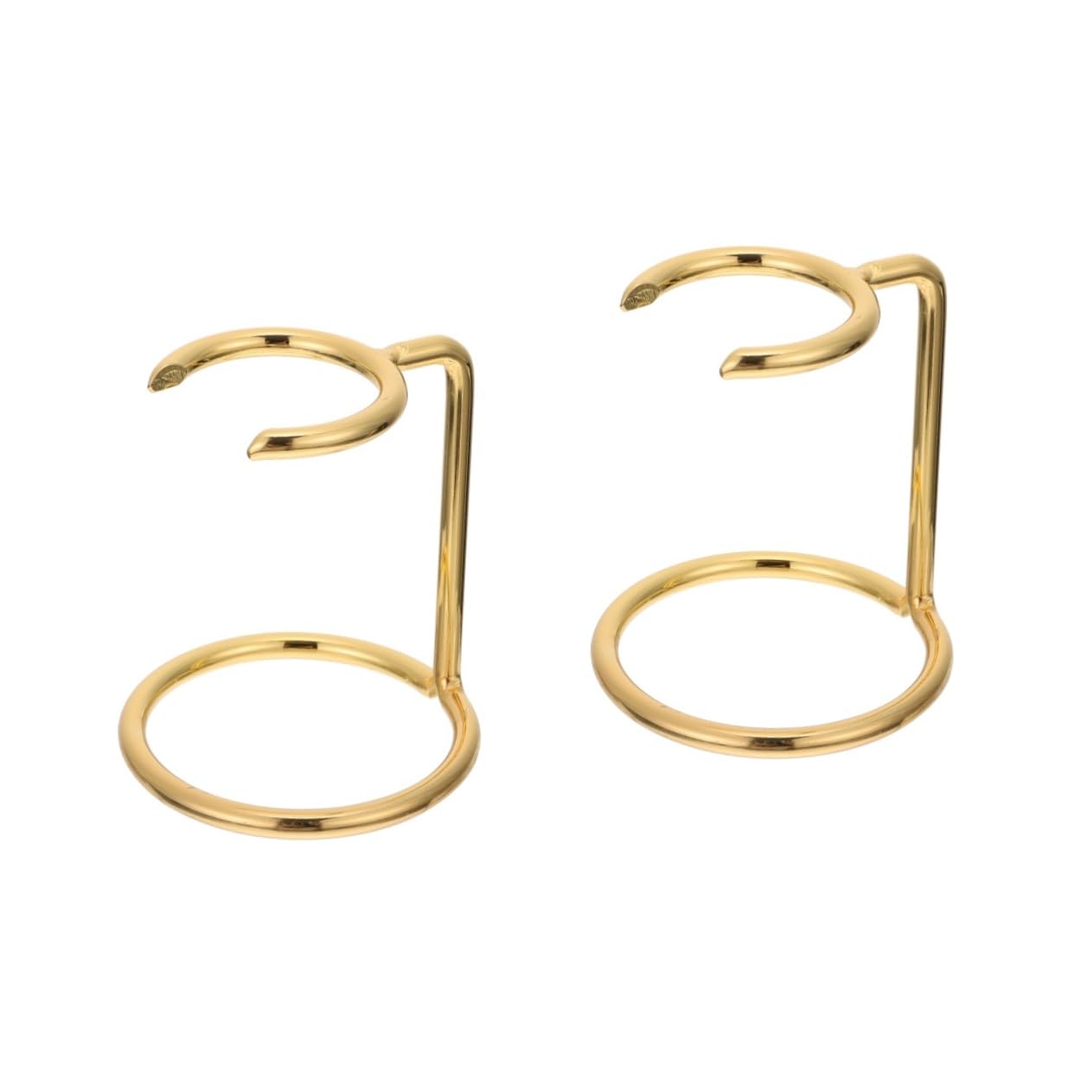 NOLITOY 2pcs Shaving Brush Holder Razor Stand for Men Metal Brush Rack Shaving Razor Holder Travel Tidy Storage