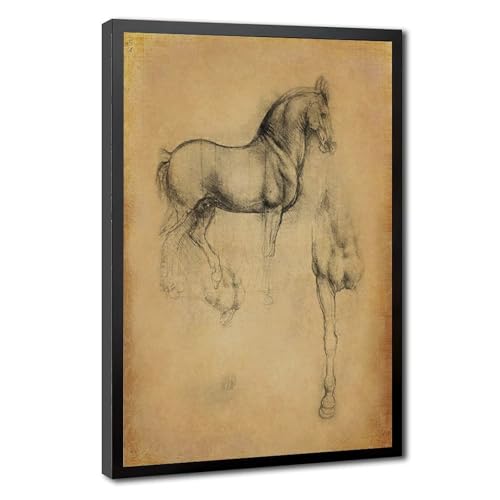 Impression sur toile Da Vinci pour décoration murale de salon et bureau élégant