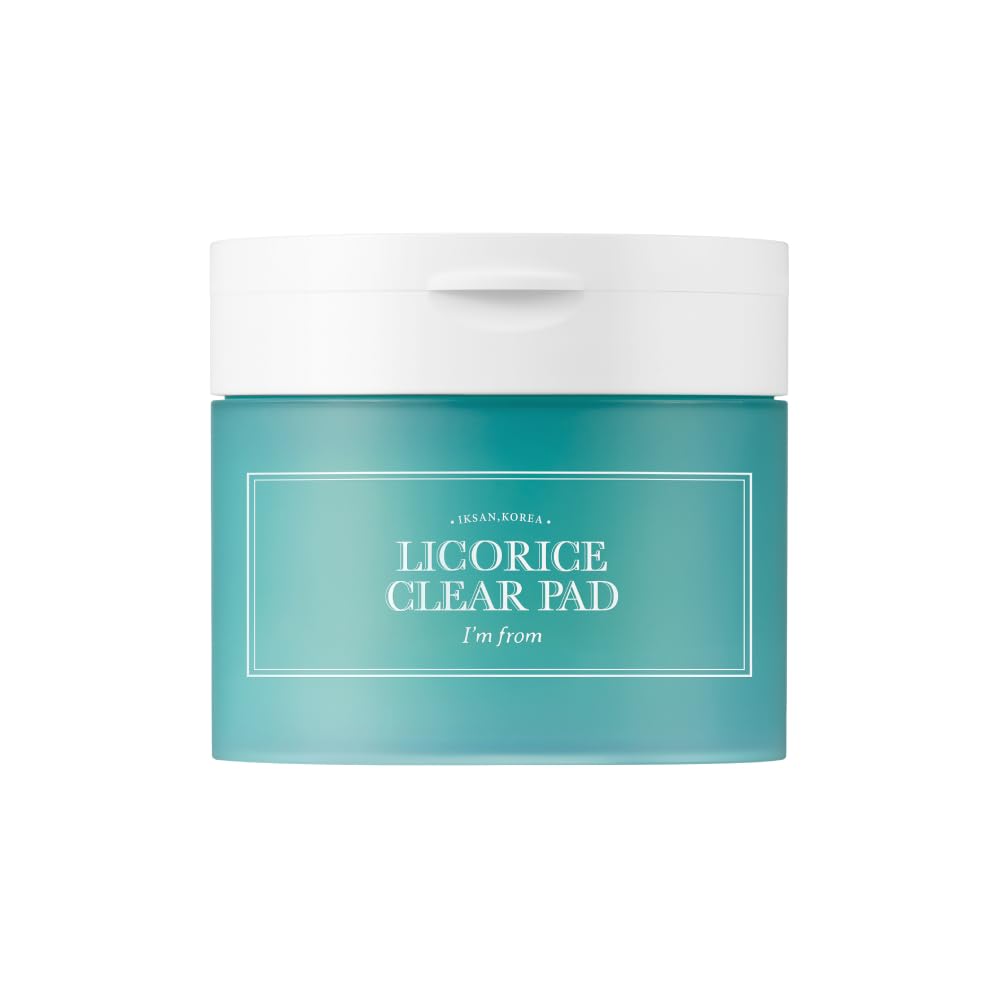 I'm from Licorice Pad 200ml, 60 Toner Pads Korean, Gentle Exfoliator, Soothing, Hydrating