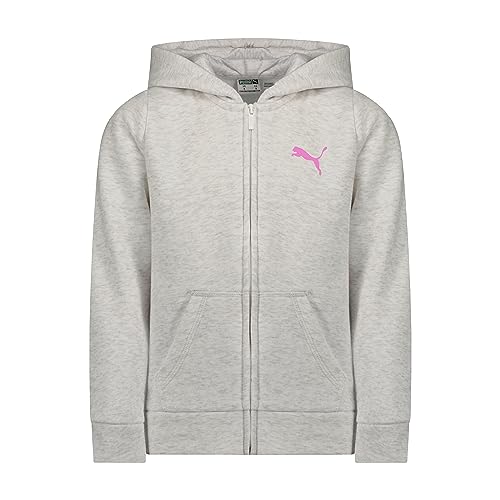 Image of PUMA Girls' Core Logo Zip Up Hoodie