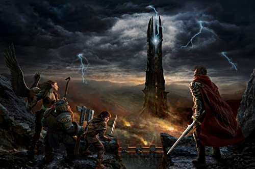 GUANGFAN Dibujo de diamantes 5D, pintura de diamantes, accesorios de pintura de diamantes, kit de pintura de diamantes, regalo - The Lord Of The Rings Movie Poster-2085 -40 x 60 cm Cover