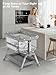 Bassinet Bedside Sleeper, Baby Crib with Mattress and Adjustable Height & Upgraded Wheels, All Mesh Portable Bassinet, Baby Bed for Newborn