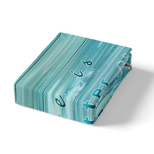 Homemissing Seestern Bettlaken Set Küstenstrand Spannbettlaken 160x200cm für Kinder Jungen Mädchen Bauernhaus Holz Sommer Hawaiianisches Seeleben Ozean Marine Muscheln Muster Ganze Saison