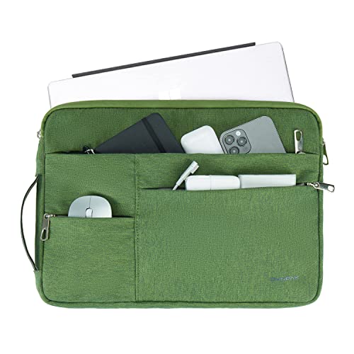 Omnpak 12.3-13インチ タブレットケース 360°保護 Surface Pro 9 8 X 7+ 7 6 5 4/ 12.9インチ iPad Pro 5 4 3 / Surface Laptop Go 対応 耐衝撃 撥水加工 PC周辺小物収納