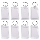 10Pcs Acrylic Blank Picture Photo Frame Keychain Holder Custom Personalised Photo Insert Acrylic...