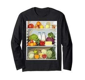 Kühlschrank Kostüm Karneval Fasching Mottowoche Verkleidung Langarmshirt