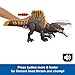 Mattel Jurassic World Rebirth Dinosaur Toy, Tail Thrasher Spinosaurus Action Figure with 2 Attack Moves, Movie-Accurate & Posable, Digital Play