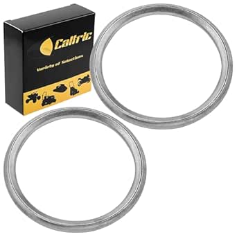Caltric 2 Muffler Pipe Gaskets Compatible with Kawasaki Vulcan 900 Classic 2006-2016