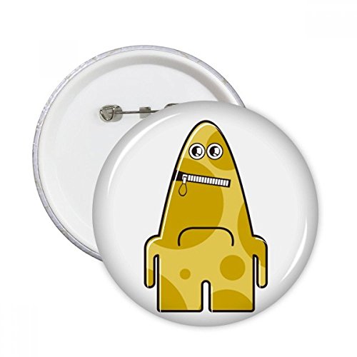 Pins Monstre Jaune Alien pour Customiser un Sac à Dos ou une Veste en Jean