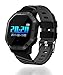 Produktbild JINRU Smart Watch Mode Bluetooth-Herzfrequenz-Überwachung sitzende Erinnerung Schlaf Anti-Silikon,Black