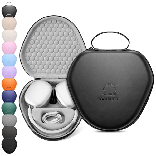 for Airpods Max Case Cover,Smart Case with Sleep Mode Made by Air pods,Compatible with Apple AirPod Max,Protective Carry Travel Cover AirPod Pro Max Cases,Headphone,Black