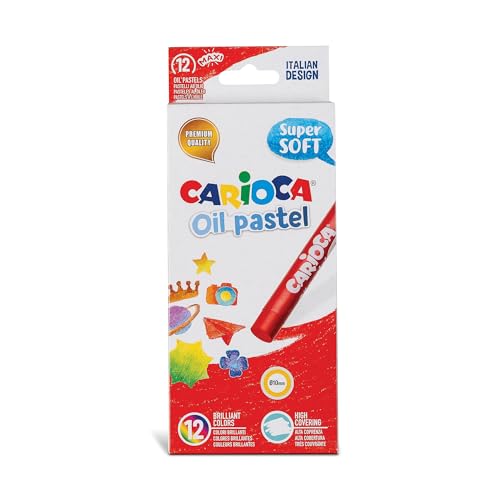 Carioca Caja con 12 pasteles al óleo Oil Pastel Maxi, colores sutidos