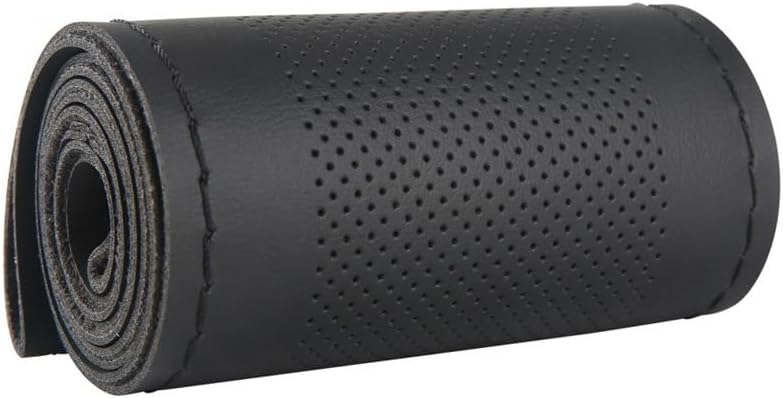 Wonvify Universal Car Steering Wheel Cover 37-38cm Black Breathab...