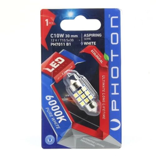 12V 30 mm C10W Can-Bus sofit LED ampul, PH7011