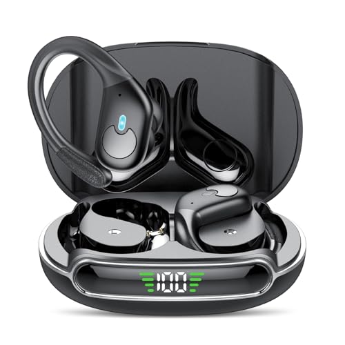 coioc Bluetooth Kopfhörer Sport Kabellos Bluetooth 5.3 HiFi Stereo mit Active Noise Cancelling,ENC Mikrofon, 60H Spielze...