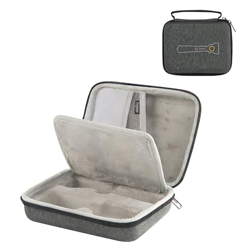 EVA Hard Case Compatible with Gillette Heated Razor and Accessories, Shockproof Travel Storage Box for Charging Dock, Charger, Razor Refills, Protective Divider, Portable Carrying Handle