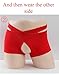 Golirsteca Multipack Cross Boxer Briefs for Mens Split Cross Underwear Easy to Take One Size Boxer Shorts
