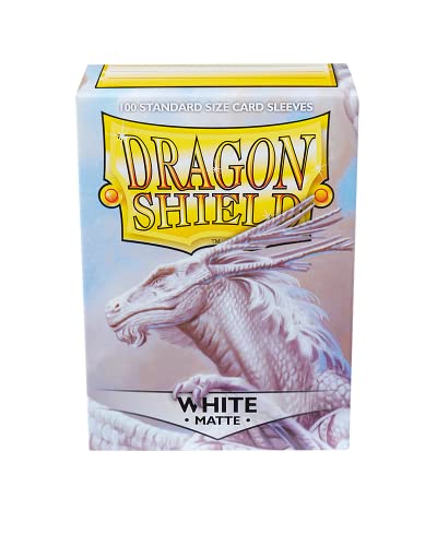 Dragon Shield Matte White 100 Protective Sleeves #TOP2