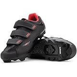 Tommaso Terra 100 Women's Mountain Biking Shoes, SPD Compatible, Size 43 - Black/Red
