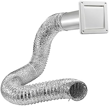 Amazon.com: Lambro 4 inch x 8 foot Single Flap Bath Fan Exhaust Through ...