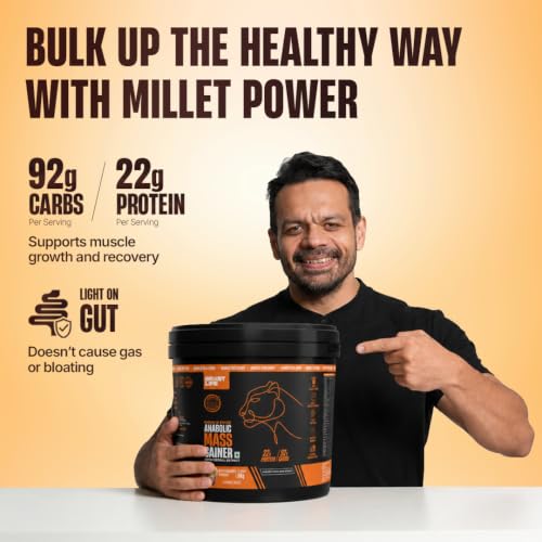 Image of BeastLife High Protein Mass /Weight Gainer | 5 KG | Butterscotch | NABL LAB Tested | For Muscle Gain & Fast Growth | Cereal-Based Formula, No Maltodextrin | India's #1 Cereal Based Bulk Gainer