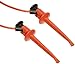 Pomona 3781-24-3 Minigrabber Test Clip Patch Cord, 24" Length, Orange (Pack of 5)