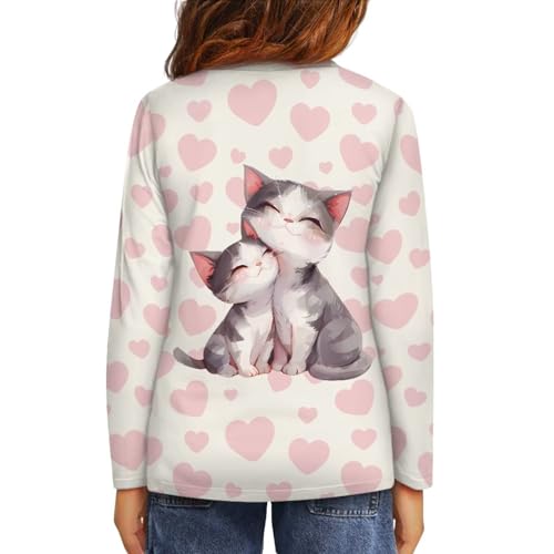 Image of Girls Basic Tee Shirts Outdoor Long Sleeve Shirt Winter Clothes Size 3-16 Top Fall Clothes Gift for Holiday
