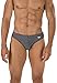 Speedo Men's Powerflex Eco Solar Brief Swimsuit, Heather Grey, Size 30