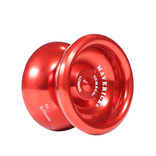 Yomega Maverick - Yoyo Profesional de Metal de Aluminio para niños y Principiantes con rodamiento de Bolas de tamaño C para Trucos avanzados y Retorno Sensible + 2 Cuerdas adicionales Cover