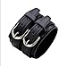Fashion Double Cinturón De Cuero Muñeca Amistad Grande Ancho Pulsera para Hombres Hebilla Vintage Joyería,w