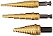 Irwin Tools IRWIN Unibit 502T Step Drill Bit Set with Nylon Pouch, Titanium Nitride Coated, 3pc (15502)