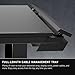 Secretlab Magnus Pro XL with Black MAGPAD Desk Mat | Ergonomic Electric Standing Desk with Magnetic Cable Management | Integrated Power Supply Column | Built-in Cable Management Tray