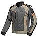 Produktbild Nerve Shop Leichte Dünne Mesh Motorradjacke -Latitude- Roller Motorrad Jacke Herren Kurze Textil Männer Protektorenjacke Sommerjacke Luftdurchlässig - schwarz-olive - 2XL / XXL