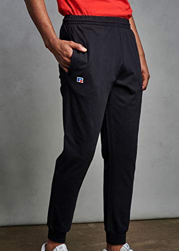 Russell Athletic Men's Jersey Cotton Joggers With Pockets, Black, X-Large #TOP2